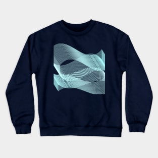 Geometric blue modern lineart minimal Crewneck Sweatshirt